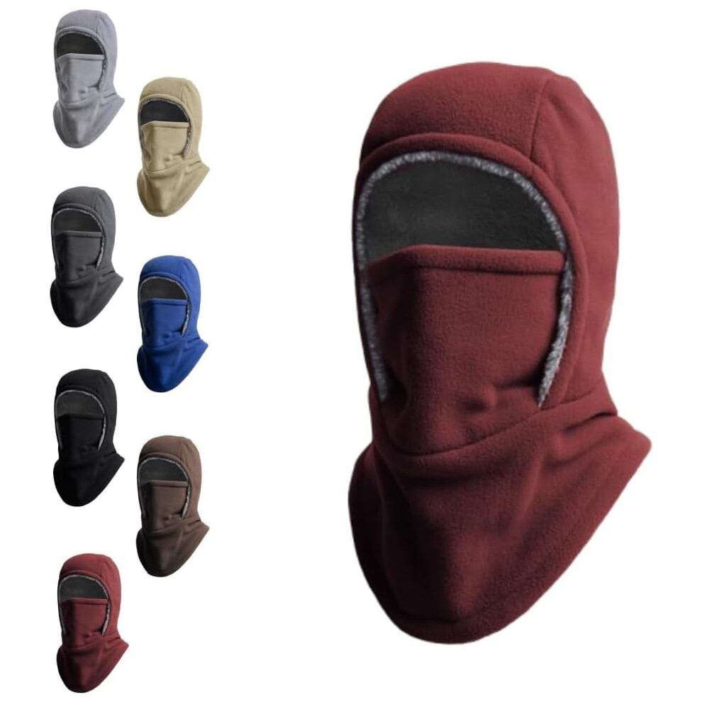 Winter Warmth 2-In-1 Hat Face Mask, Unisex Windproof Warm Balaclava For Outdoor Winter Activities With Cold Weather Face Protection 9327961720176