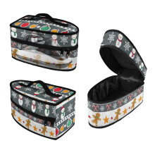 Retro Striped Christmas Handheld Steamer Storage Bag – Portable Travel Organizer (Bag Only)