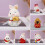 Rabbit Ornament Cartoon Synthetic Resin Mini Statue 3