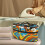 Daisy Pattern Portable Steamer Case Bag with Zipper 2