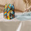 Daisy Pattern Portable Steamer Case Bag with Zipper 3