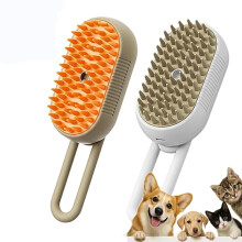 2026 New Pet Steam Brush, 3-in-1 USB Rechargeable Deshedding Comb with Water Tank – Compatible with Cats & Dogs