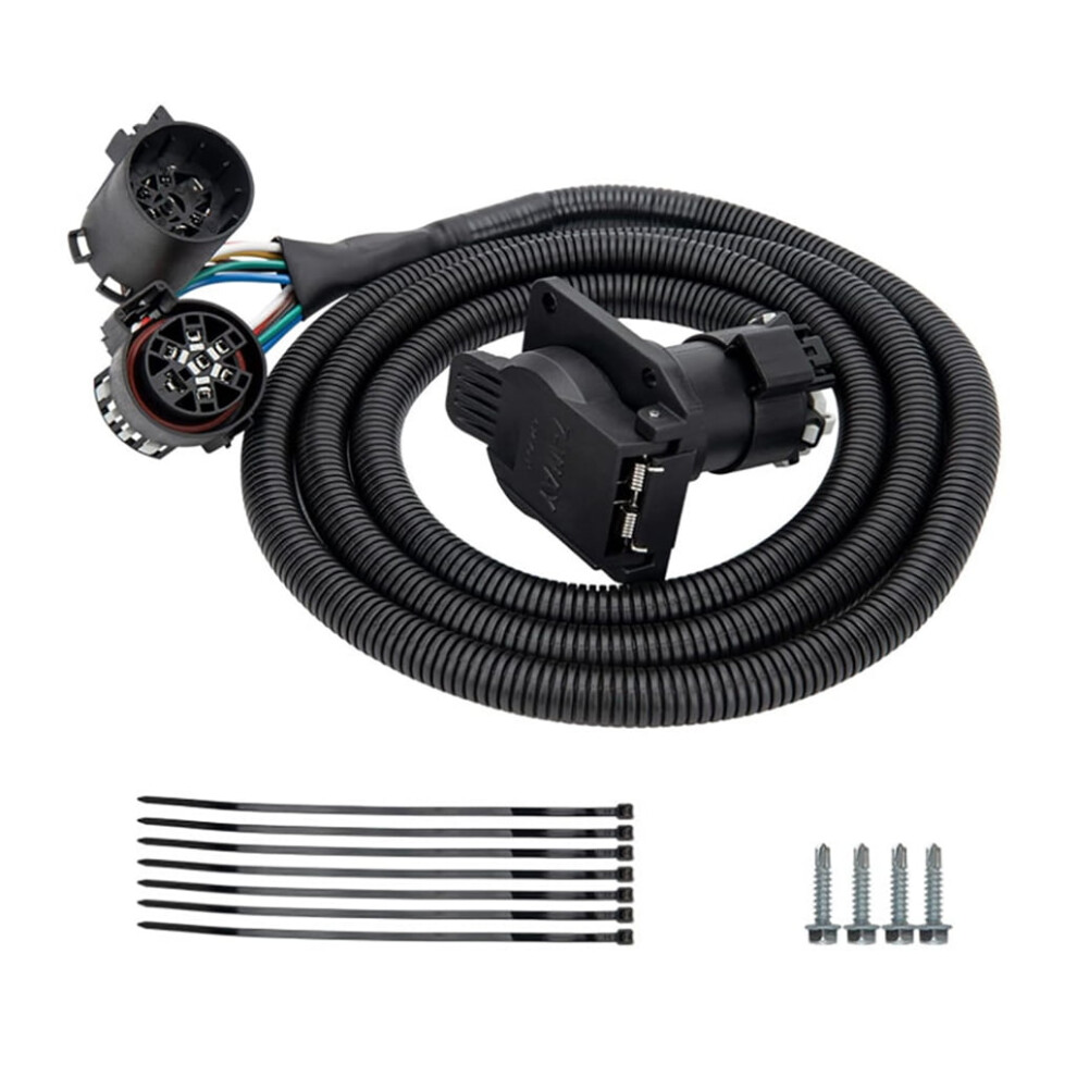 Rockrok 56070 7'' 7-Way Custom Wiring Extension Harness For 1500/2500/3500 9327961722613