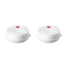 Plastic Microwave Steamer Rack – Compatible with Most Microwaves, Heat-Resistant, Food-Safe, Easy Clean & Store