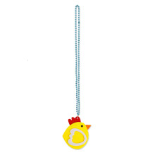 Easter Necklace: Bunny, Carrot, Egg & Chick Pendant on Beaded Chain – Cute Festival Jewelry, Compatible with Easter Dress-Up