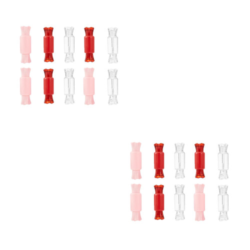 20Pcs Compact Lip Gloss Vials Assorted Colors Empty Lipstick DIY Tubes 2