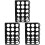 3Pcs Durable Black Acrylic Roll Stand Desktop Craft Storage Organizer 4