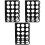 3Pcs Durable Black Acrylic Roll Stand Desktop Craft Storage Organizer 5