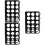 3Pcs Durable Black Acrylic Roll Stand Desktop Craft Storage Organizer 8