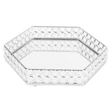 Luxury Home Decor Gift, Elegant Crystal Vanity Tray For Jewelry And Cosmetics, With A Touch Of Timeless Elegance
