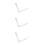3Pcs Plastic Tailor Ruler Pink L Shape Hem Drawing Tool for Clothing 10