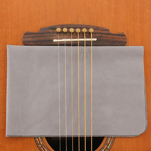 5Pcs Versatile Grey Cleaning Cloth for Violin Guitar Piano Instruments 2