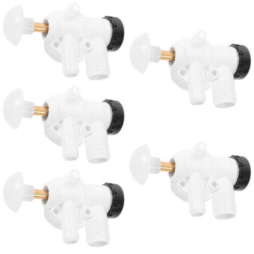 5Stk Wasser Ventil Kit Weiß ABS Robust Einfach Installation