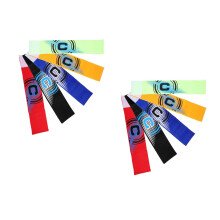 10Stk Fußball Kapitänsarmband Polyester, Rutschfest, Mehrfarbig