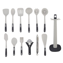 Silicone Cooking Tools, Durable Stainless Steel Handles, Nonstick Kitchen Utensils, Heat Resistant Gadgets, Easy Clean Dishwasher Safe, Complete