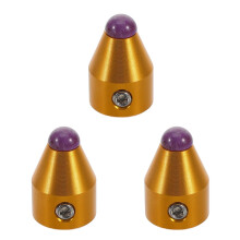 3Sets Robuste Aluminium Tuning Gabel Ersatz Fuß Gold Metall Basis