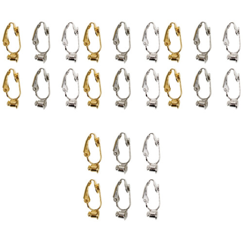 24Stk DIY Ohrclip Kupfer Bunt Leichte Ohrringteile