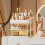 (Cream Color, Three-layer storage box) 3-Layer Plastic Organizer for Skincare & Small Items 3