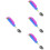 4Pcs Portable Adaptive Spoon Sky-Blue Non-Slip Disability Aid Utensils 6