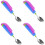 4Pcs Portable Adaptive Spoon Sky-Blue Non-Slip Disability Aid Utensils 7