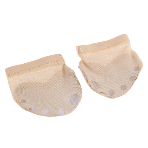 3Paires Chaussures De Danse Beige Demi-Semelle Élastique Pour Ballet 1