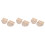 3Paires Chaussures De Danse Beige Demi-Semelle Élastique Pour Ballet 5
