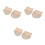 3Paires Chaussures De Danse Beige Demi-Semelle Élastique Pour Ballet 7