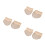 3Paires Chaussures De Danse Beige Demi-Semelle Élastique Pour Ballet 8