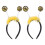 4Pcs Comfortable Bee Headbands with Spring Ball Design for Holiday Fun 2