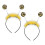 4Pcs Comfortable Bee Headbands with Spring Ball Design for Holiday Fun 3