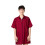 Red Hair Dye Clothes Short Sleeve with Pocket 1