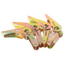 16Pcs Heavy Duty Ratchet Buckle Golden Metal Strap Tightener for Home