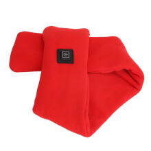 Beheizbarer USB-Schal für Damen und Herren, verstellbare Temperatur, Rot