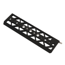 Piastrella in alluminio da 8 pollici con connettore a coda di rondine per treppiede con filetti da 1/4" e 3/8"