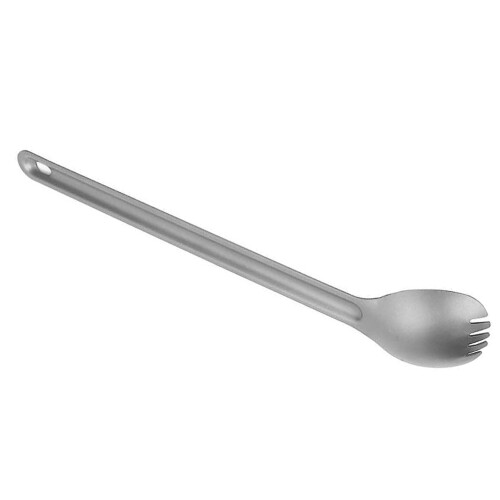 Σετ κουταλιών Spork από τιτάνιο εξωτερικού χώρου με μακριά λαβή, εξαιρετικά 2
