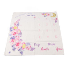 Baby Photo Prop Blanket 100x100cm Soft Cotton Milestone & Newborn Decoration