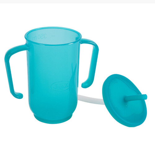 Spill Proof Feeding Cup For Elderly Care Handle Design Reusable Design Multifunctional Use No Spill Drinking Beaker Cup Leak Proof Functionality 1