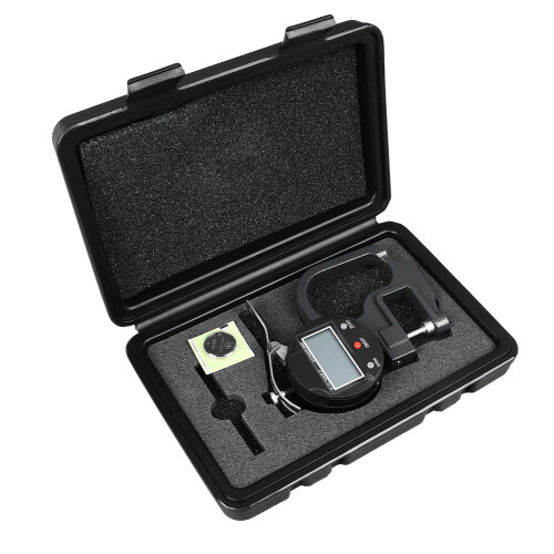 Digital Thickness Gauge With Ergonomic Design Thumb Trigger RS232Data Transfer Large LCD Display High Precision Digital Thickness Meter Dual Unit 1