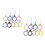 18Pcs Assorted Color Silicone Lanyard for Phone Keychain Hanging Use 3