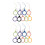 18Pcs Assorted Color Silicone Lanyard for Phone Keychain Hanging Use 6
