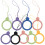 18Pcs Assorted Color Silicone Lanyard for Phone Keychain Hanging Use 9