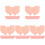 5Sets Pink Heart-Shaped Paper for Home Party Use 3