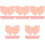 5Sets Pink Heart-Shaped Paper for Home Party Use 4