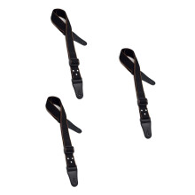 3Stk Schwarzer Gitarrengurt Leder Für Basskomfort Und Stil