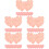 5Sets Pink Heart-Shaped Paper for Home Party Use 7