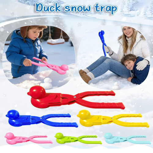Duck-shaped snowball and sand mold, single piece