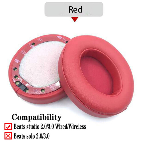 Συμβατό με Beats Studio2.0Studio3.0Ανταλλακτικά μαξιλαράκια ακουστικών Μαξιλάρια αυτιών