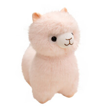Muñeco de peluche de alpaca brillante de 27 cm (10,6 pulgadas) con luz, juguete reconfortante para compañía, regalo de cumpleaños ( )