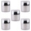 5Pcs Multipurpose Silver Pump Lotion Bottles Leakproof Sub Containers 1