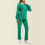 Women's Solid Scrubs Set Green 2X 1